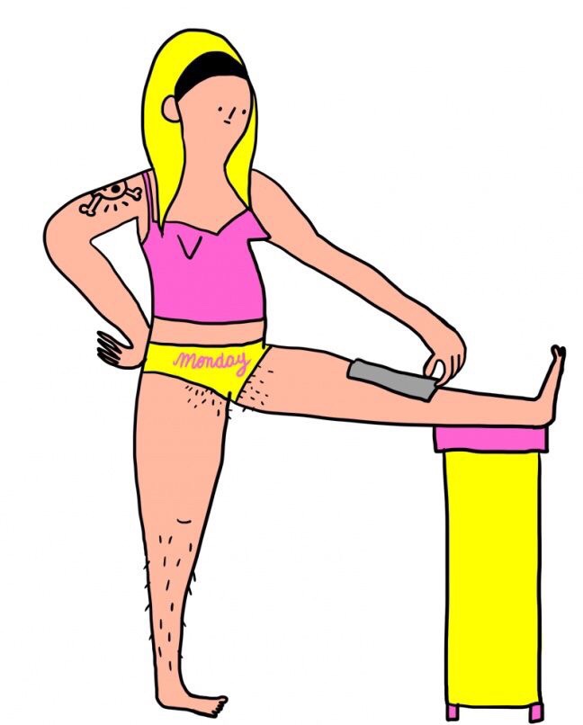 Depilación con cuchillas